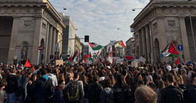 Copertina di Manifestazioni per la Palestina a Milano: voglio dire grazie ai giovani che lottano