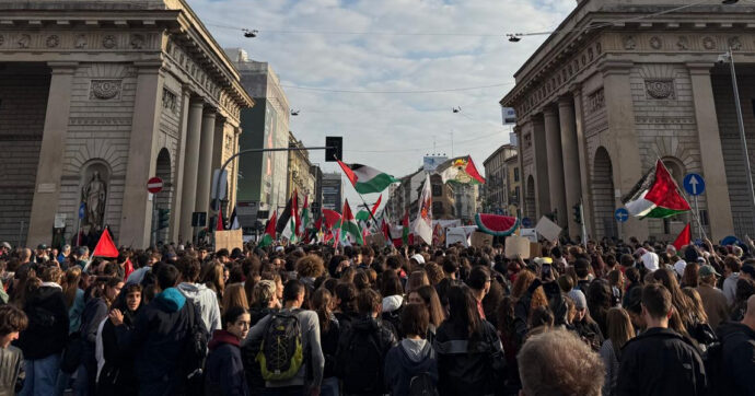 Manifestazioni per la Palestina a Milano: voglio dire grazie ai giovani che lottano