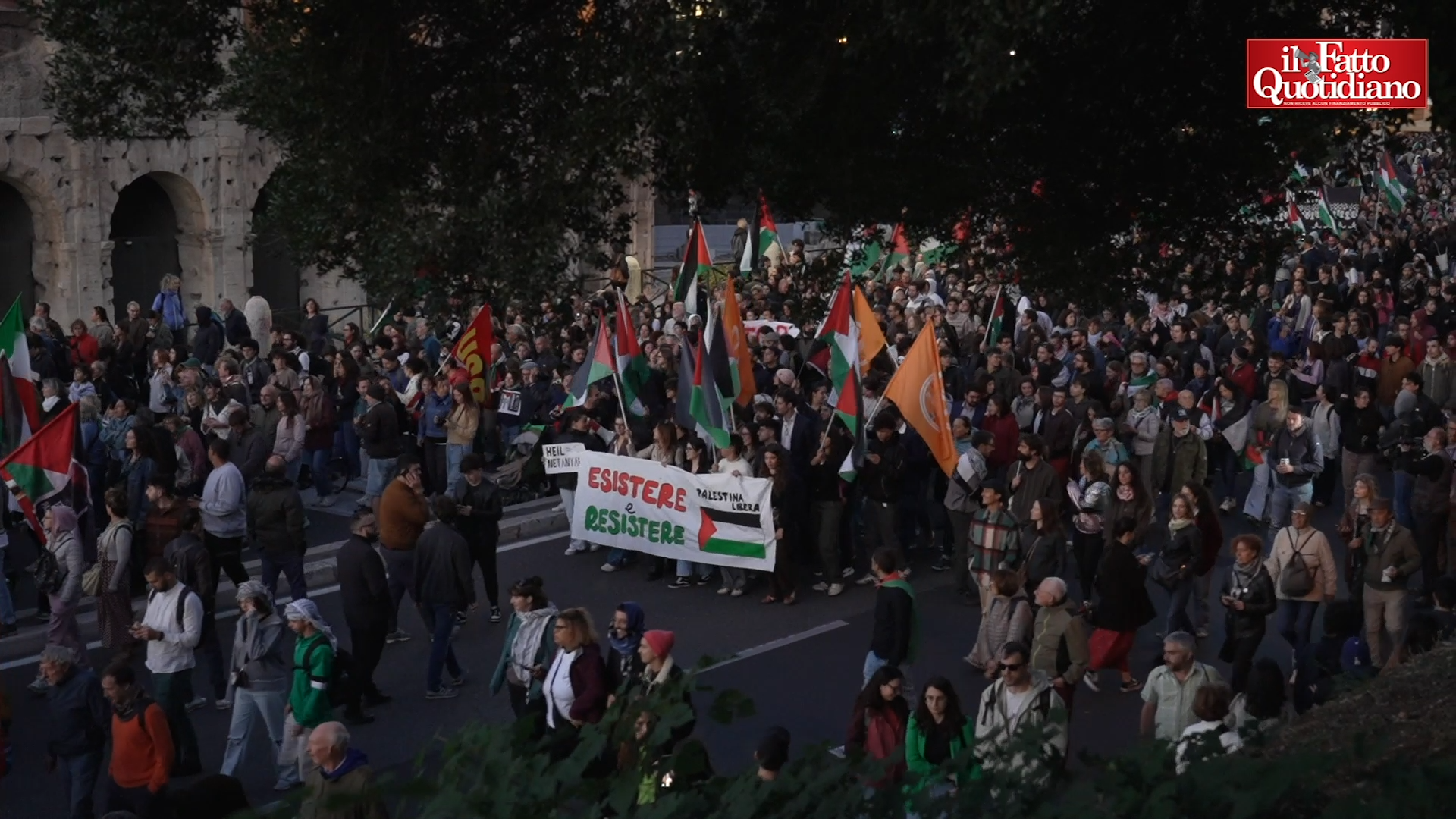 Roma scende di nuovo in piazza per la Palestina. I manifestanti: “La Flotilla ha aperto un vaso di Pandora” – Video