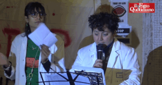 Copertina di “Luci sulla Palestina”, i sanitari illuminano gli ospedali per Gaza: “Nostri colleghi presi di mira da Israele, basta complicità”