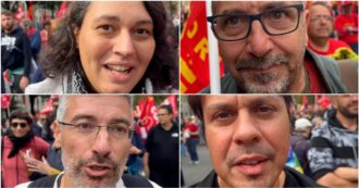 Copertina di Cuochi, docenti e operai: le voci di chi sciopera a Torino. E a Meloni: “Weekend lungo? No, lasciamo lo stipendio per dire no al genocidio”