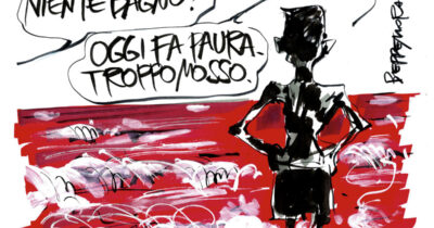 Copertina di La vignetta di Beppe Mora