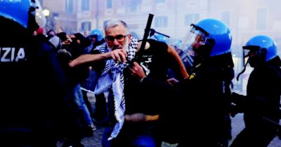 Copertina di Gaza, Meloni (contestata) attacca ancora la Cgil. Pressing Lega: subito norme anti-sciopero