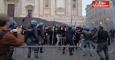 Copertina di Corteo per la Palestina, in 500 si staccano: tensioni con le forze dell’ordine. Un manifestante ferito