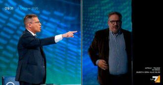 Copertina di “Vai con Hamas, fascista rosso”. “Stai a cuccia, propagandista di bugie”. Scontro tra Capezzone e Telese, che lascia gli studi di La7