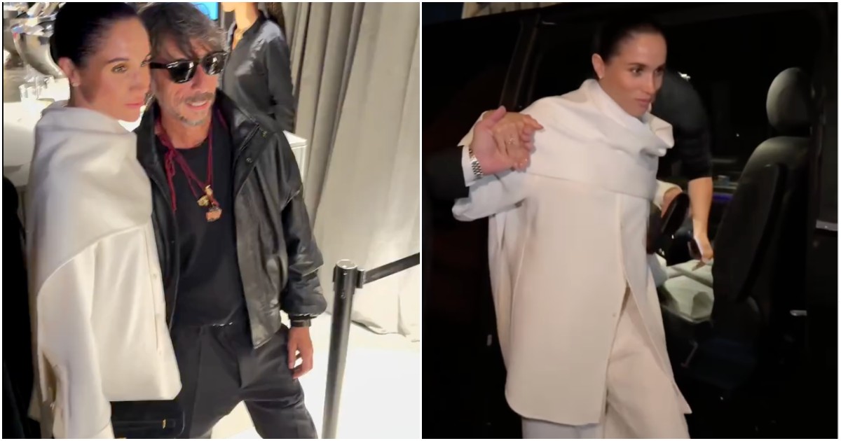 meghan markle a sorpresa a parigi l8217arrivo segreto per la sfilata di balenciaga ecco perch233 era l236 8211 video