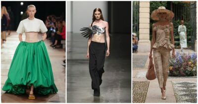 Copertina di Dal reggiseno a vista ai cappelli: l’alfabeto delle tendenze (e delle stravaganze) viste alle fashion week di Milano e Parigi