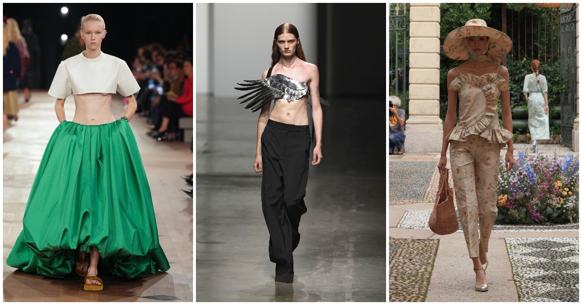 dal reggiseno a vista i cappelli l8217alfabeto delle tendenze e delle stravaganze viste alle fashion week di milano e parigi