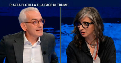 Copertina di Gaza, scontro Fubini-Albanese. “Nessuno può dire che è genocidio”. “Non so quali siano le sue competenze”. Su La7