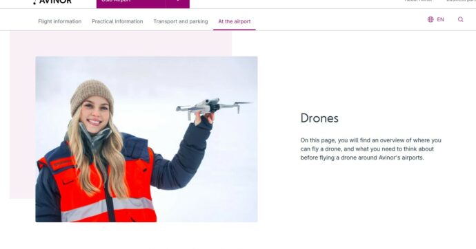 Presunti droni sull’aeroporto di Oslo: voli in ritardo e dirottamenti