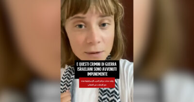 Copertina di Flotilla, Greta Thunberg: “Da israeliani maltrattamenti in carcere ma non siamo noi la storia. Non distogliamo lo sguardo da Gaza”