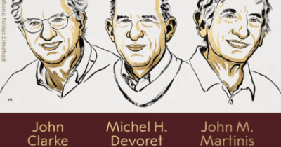 Copertina di Nobel per la Fisica a John Clarke, Michel H. Devoret e John M. Martinis: “Hanno dimostrato che proprietà bizzarre del mondo quantistico possono essere concretizzate su scala macroscopica