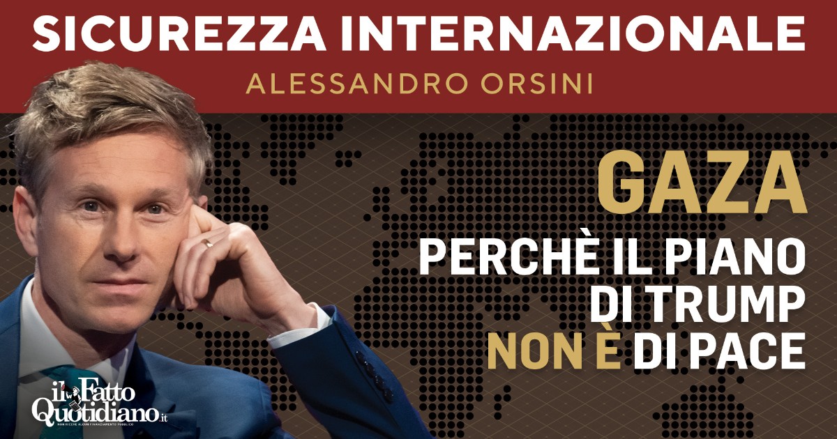 gaza perch233 il piano di trump non 232 di pace la diretta con alessandro orsini
