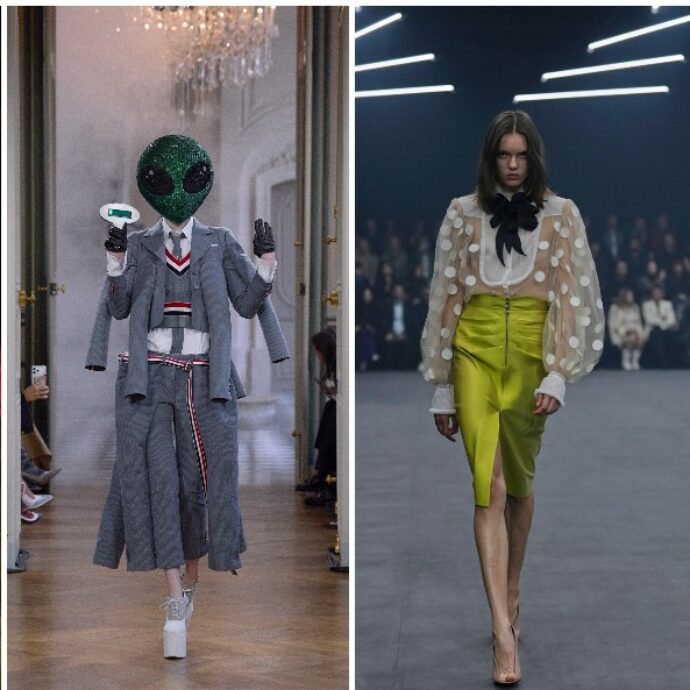 Dagli alieni in passerella di Thom Brown alle lucciole di Valentino e il debutto di Blazy da Chanel: i migliori look della Fashion Week di Parigi