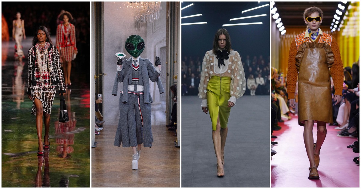 Dagli alieni in passerella di Thom Brown alle lucciole di Valentino e il debutto di Blazy da Chanel: i migliori look della Fashion Week di Parigi