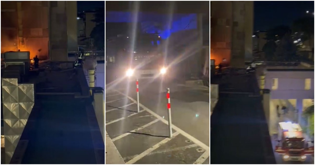 incendio all8217ospedale san giovanni bosco di napoli reparti inagibili e paura tra residenti e personale