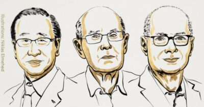 Copertina di Nobel per la Chimica 2025 a Susumu Kitagawa, Richard Robson e Omar M. Yaghi “per lo sviluppo di telai metallo-organici”