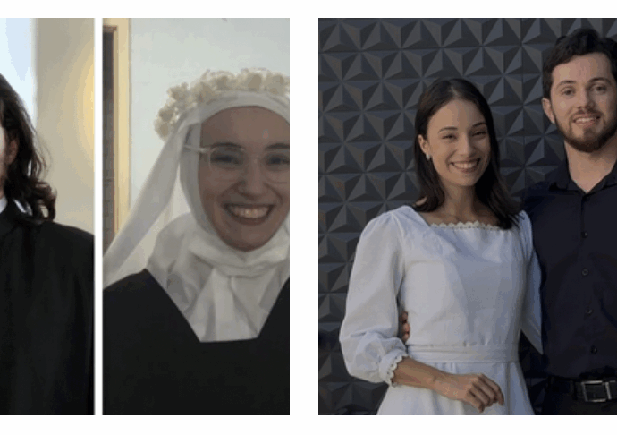 Ex suora ora influencer sposa un ex prete. Lui si era offerto di pregare per lei e per la sua depressione, poi l’amore: “Al primo appuntamento siamo andati a messa e a cena”