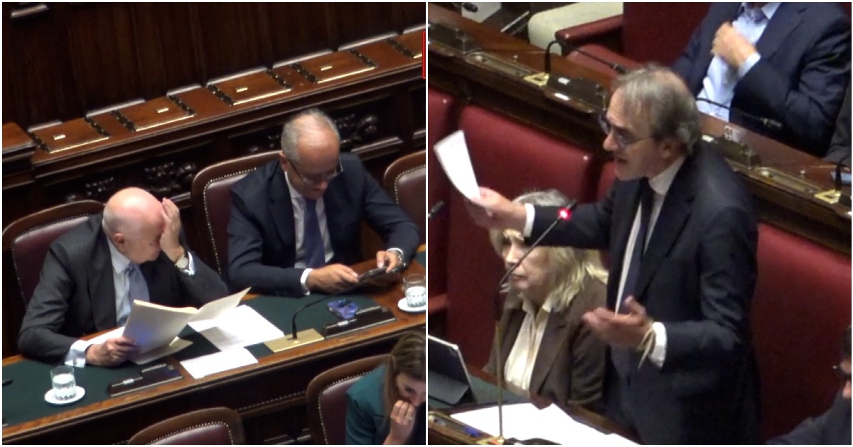 almasri nordio e piantedosi ridono mentre parla bonelli lui li attacca non avete decenza di chiedere scusa