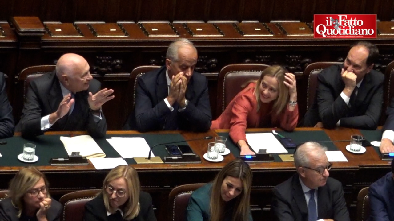 almasri meloni in aula blinda nordio piantedosi e mantovano m5s torni per parlare di genocidio e flotilla