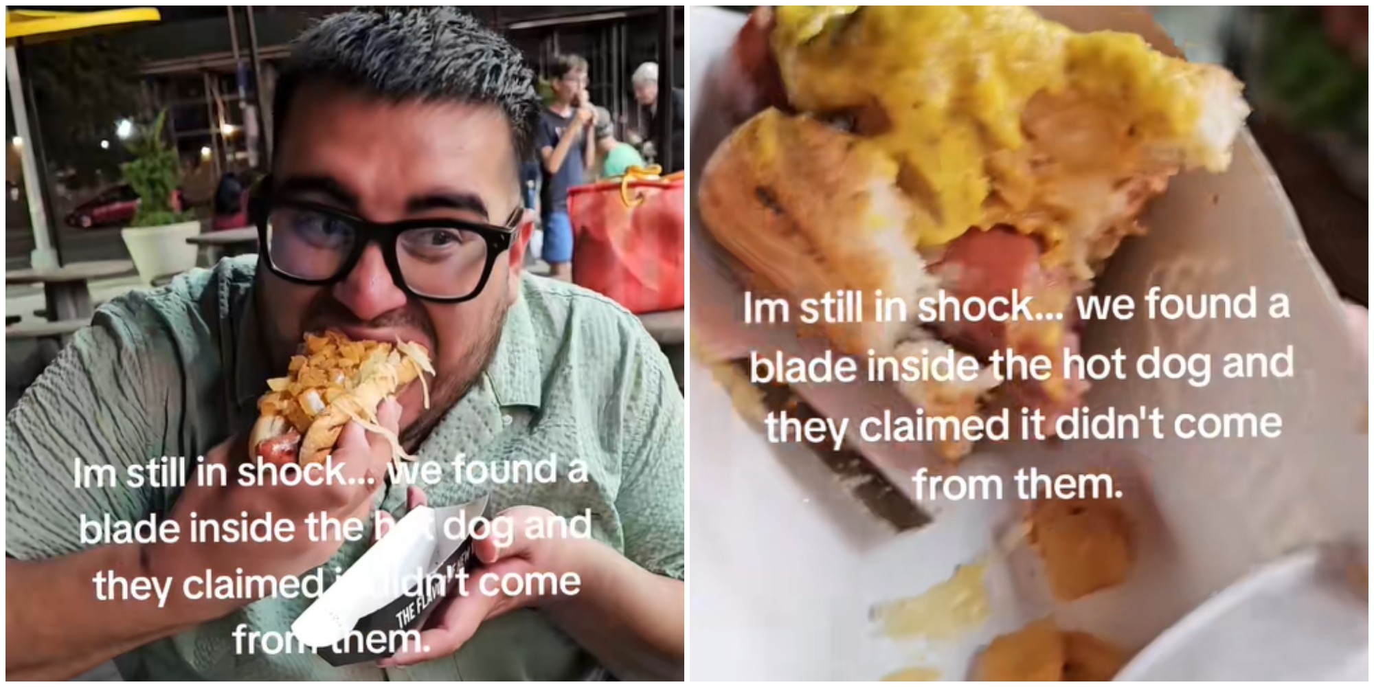ho trovato una lametta nel mio hot dog il personale non si 232 nemmeno scusato cliente furibondo 8211 video