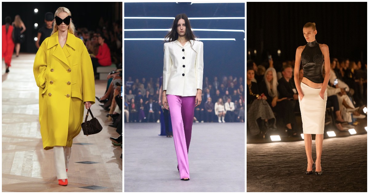 tailleur pizzi colori e pelle i 5 trend visti sulle passerelle di parigi da copiare subito