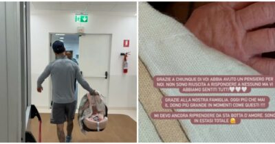 Copertina di “La nascita della nostra bambina è stato un miracolo, Tony Effe non mi ha mai lasciato sola”: Giulia de Lellis torna a casa dopo il parto con la piccola Priscilla