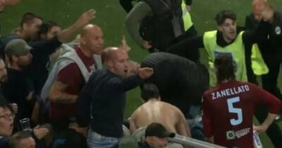 Copertina di Attimi di panico e tragedia sfiorata in Serie C: tifosi volano da una balaustra, match sospeso