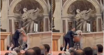 Copertina di “Papa Leone è furioso per quell’uomo che ha fatto la pipì sull’altare di San Pietro, un sacrilegio. Ha ordinato un rito riparatore e ha sgridato il cardinale Gambetti”. I retroscena