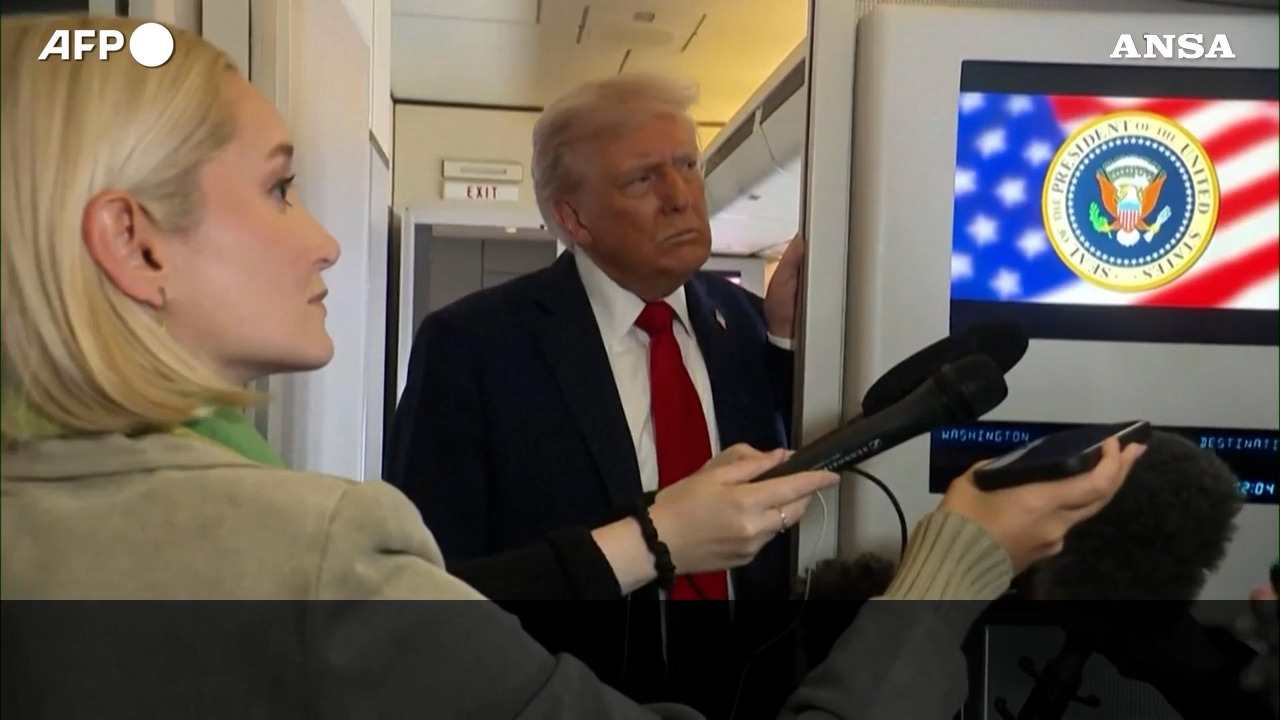 la guerra 232 finita sono bravo a fare la pace l8217annuncio di trump dall8217air force one