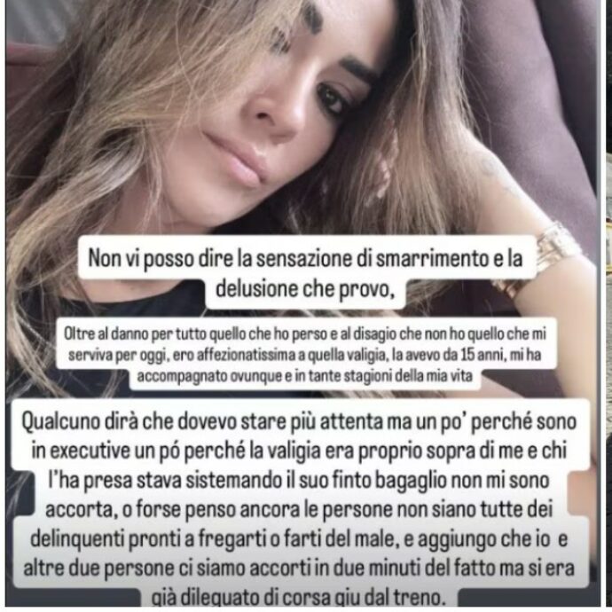 “Questa è la valigia di Giorgia Palmas”: rubava i bagagli sul treno fermo a Rogoredo, ladro colto in flagrante si vanta con gli agenti