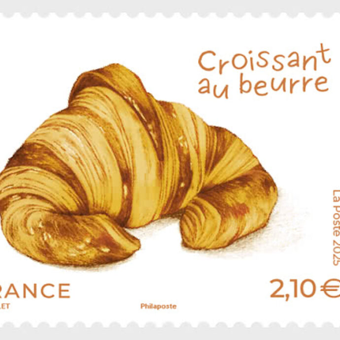 “Un odore di burro e sfoglia si diffonde nell’aria sfregandolo”: arriva il primo francobollo che profuma di croissant, ecco quanto costa e come funziona