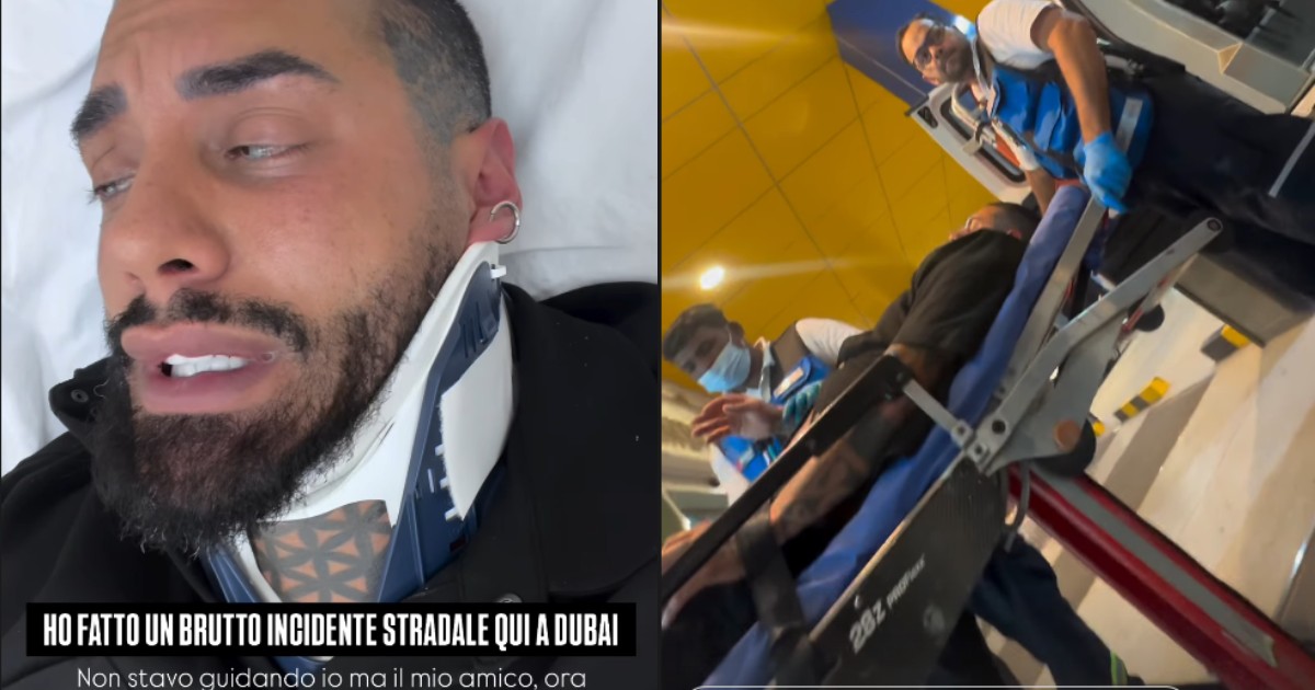 paura per francesco chiofalo ricoverato in ospedale dopo un brutto incidente a dubai la fidanzata manuela sono molto spaventata e preoccupata 8211 video