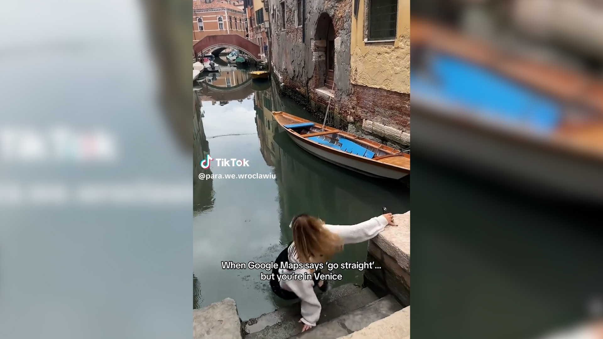 quando segui google maps ma sei a venezia attenti l8217incidente di una turista diventa virale 8211 video