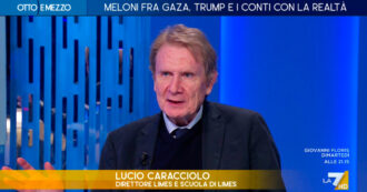 Copertina di Caracciolo a La7: “Non si fa la pace con gli show nei resort. A Gaza la situazione umanitaria è assolutamente catastrofica”