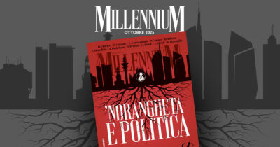 Copertina di ‘Ndrangheta e politica, Millennium ancora in vendita in edicola, libreria e store online