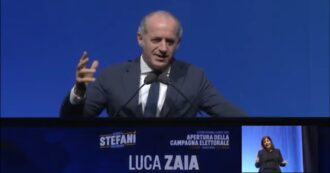 Il contrattacco di Zaia agli alleati: “Avete capito che sono un problema?”. E si candida in tutte le province: ovazione dal pubblico