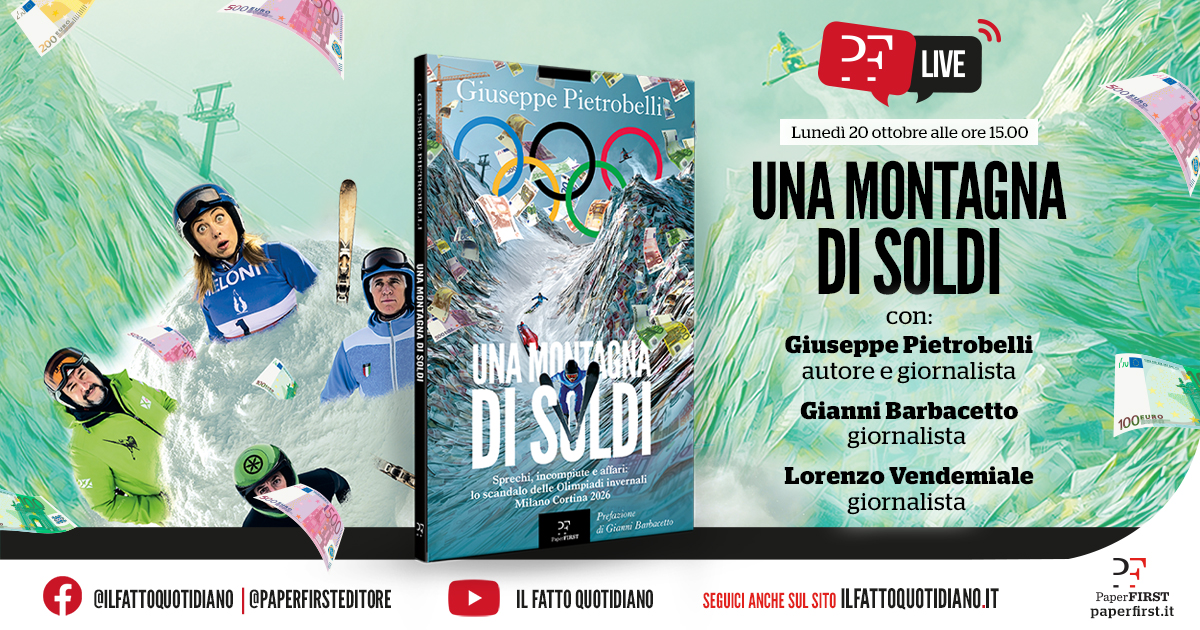 Olimpiadi a debito. Chi paga Milano Cortina 2026? La diretta con Pietrobelli, Barbacetto e Vendemmiale
