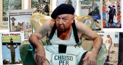 Copertina di Una mostra pazzesca su Fantozzi, icona  del ’900