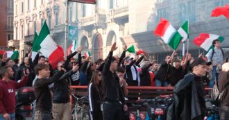 Copertina di Saluti romani, insulti e tensione coi pro-Pal: il presidio dell’ultradestra a Milano – Video