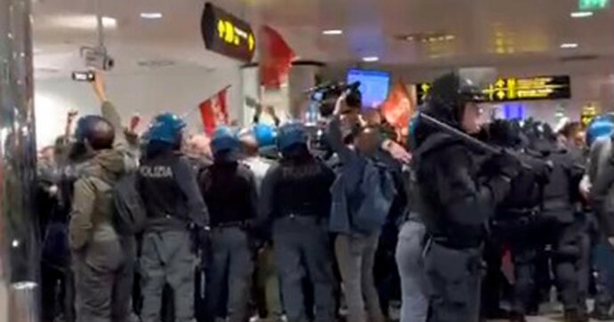 Firenze, il corteo Gkn occupa l’aeroporto: scontri con polizia