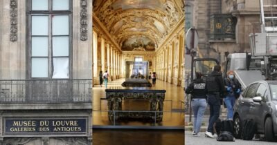Copertina di Parigi, rapina al Louvre in pieno giorno. Ladri fuggiti in scooter con 9 gioielli di Napoleone. Erano travestiti da operai