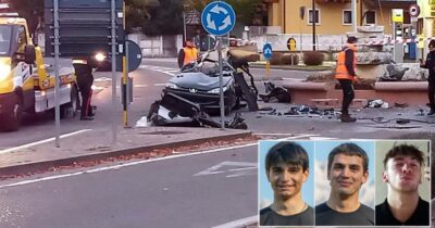 Copertina di Si schiantano con l’auto contro una fontana: morti tre ventenni nel Vicentino. “Andavano velocissimo”