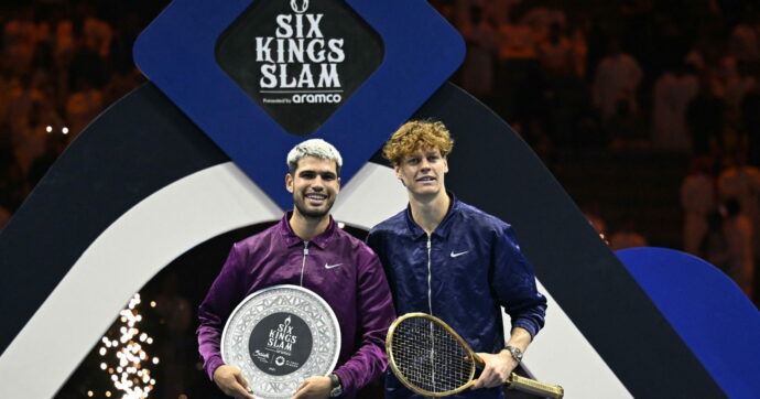 Secondo trionfo di Sinner alla Six Kings Slam: batte Alcaraz 6-2,6-4. “Carlos è importante perché mi spinge a migliorare”