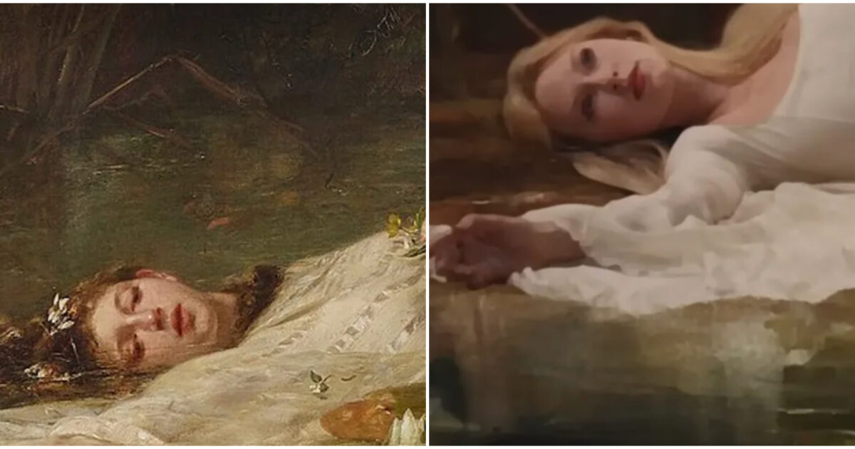 fenomeno taylor swift al museo statale di wiesbaden in coda per vedere il quadro ophelia di heyser il ritratto che ha ispirato il brano the fate of ophelia