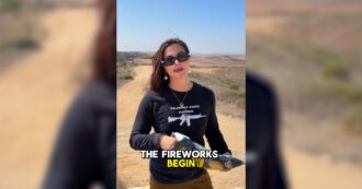 Copertina di “Sono qui coi popcorn per godermi i bombardamenti su Gaza”: il video deplorevole della candidata di Trump