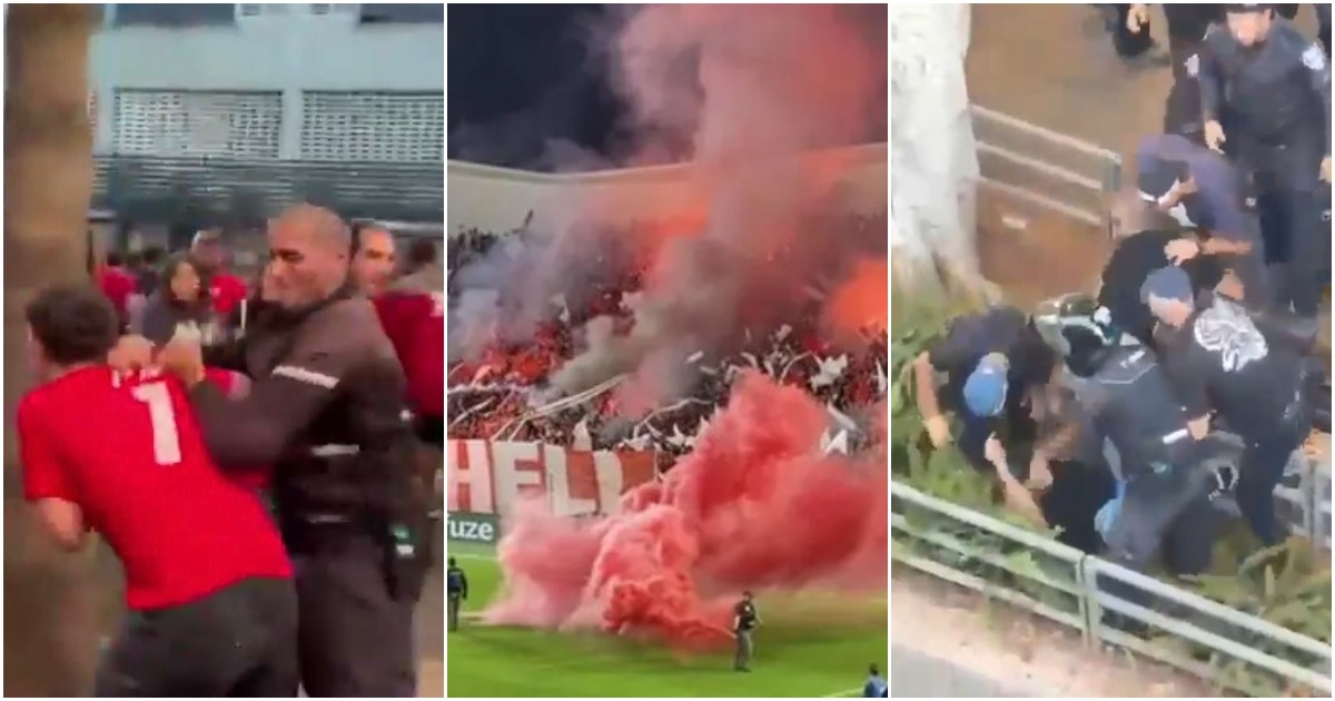 bambini calpestati dai cavalli agenti che picchiano i tifosi la polizia israeliana ha preso il controllo dello sport la furia dell8217hapoel tel aviv per il derby annullato