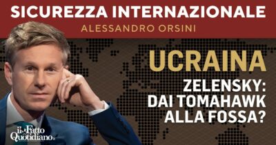 Copertina di Zelensky dai Tomahawk alla fossa? La diretta con Alessandro Orsini