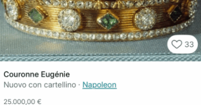 Copertina di “Collane e corone imperiali a 20mila euro”: su Vinted spuntano annunci ironici sui gioielli rubati al Louvre