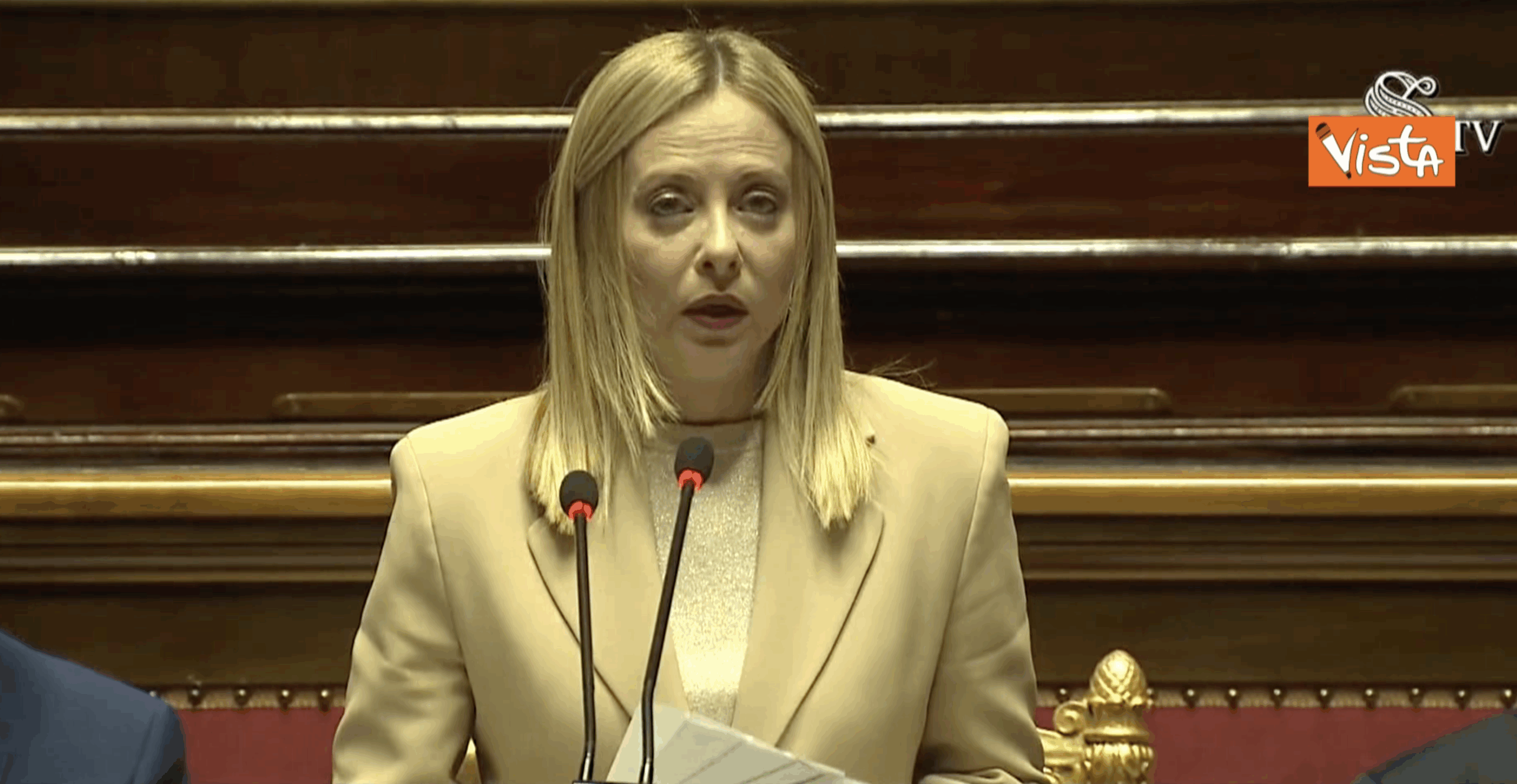 Meloni in Senato: “Sostegno all’Ucraina, ma non invieremo i nostri soldati a Kiev” Meloni in Senato: “Sostegno all’Ucraina, ma non invieremo i nostri soldati a Kiev”